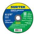 DISCO ABRASIVO TIPO 27 PARA PIEDRA 4-1/2" X 1/8" SURTEK