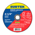DISCO ABRASIVO TIPO 1 PARA ACERO INOXIDABLE 4-1/2" X 1.2 MM SURTEK