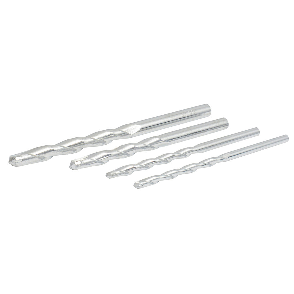 JUEGO DE 4 BROCAS PARA CONCRETO CON PUNTA DE TUNGSTENO FOY