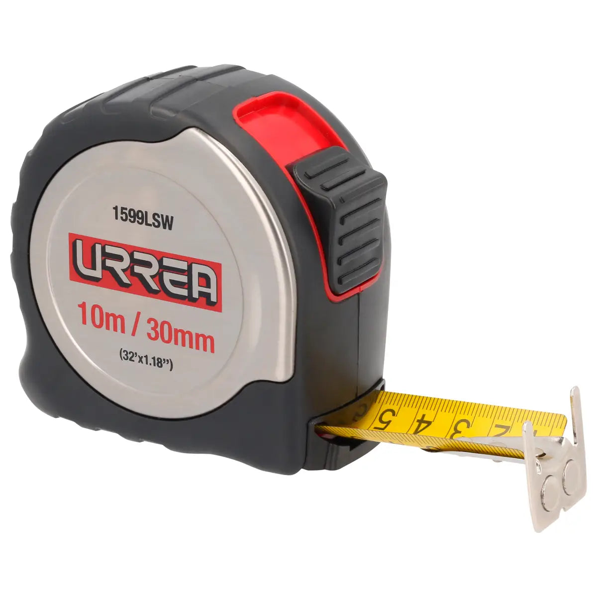 Flexómetro URREA 1599LSW 10 m x 30 mm Doble Vista