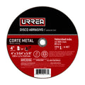 DISCO ABRASIVO TIPO 1 PARA METAL 4" X 3/64" URREA