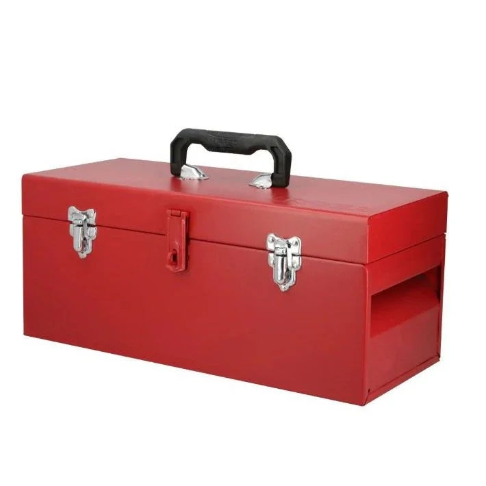 Caja Portaherramientas Metálica 17"x7"x7" con Porta Candado - URREA D4