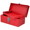 Caja Portaherramientas Metálica 11"x6"x5"  con porta candado - URREA D1