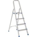 Escalera Plegable Tipo Taburete De Aluminio Con 4 Peldaños 128 cm | 160 kg | Surtek ETTA4