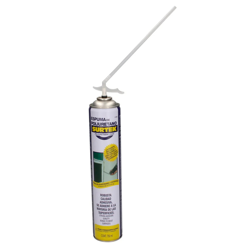 Espuma de Poliuretano 750 ml Sellado y Aislamiento - SURTEK 113502