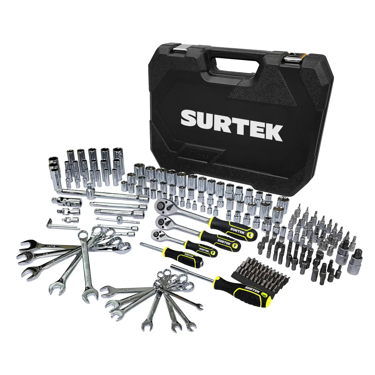 Juego Combinado de Herramientas SURTEK JCM1S 214 Piezas con Estuche