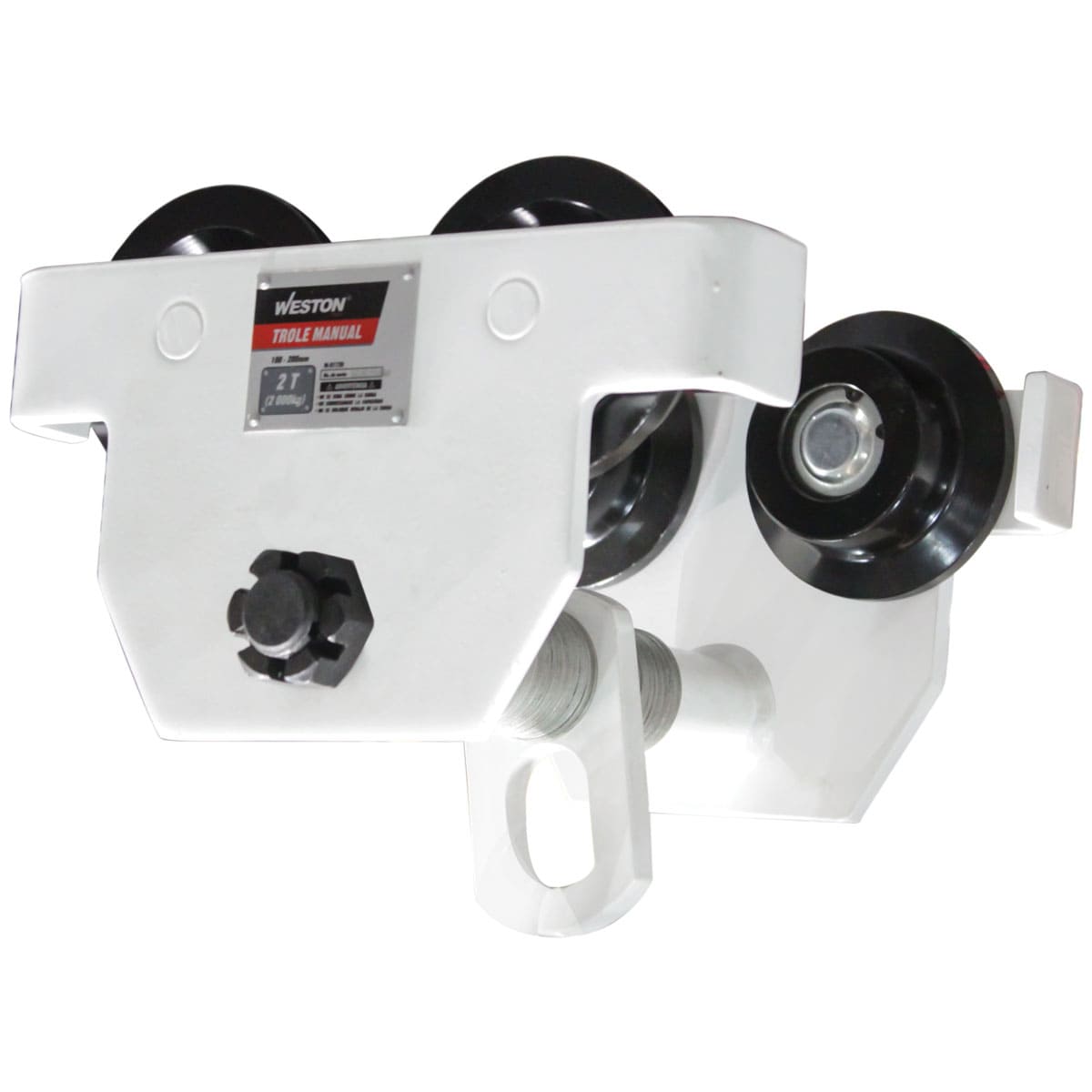 Trole Manual para Viga Capacidad 1 Tonelada Brida 75 a 180 mm — Weston M-01710