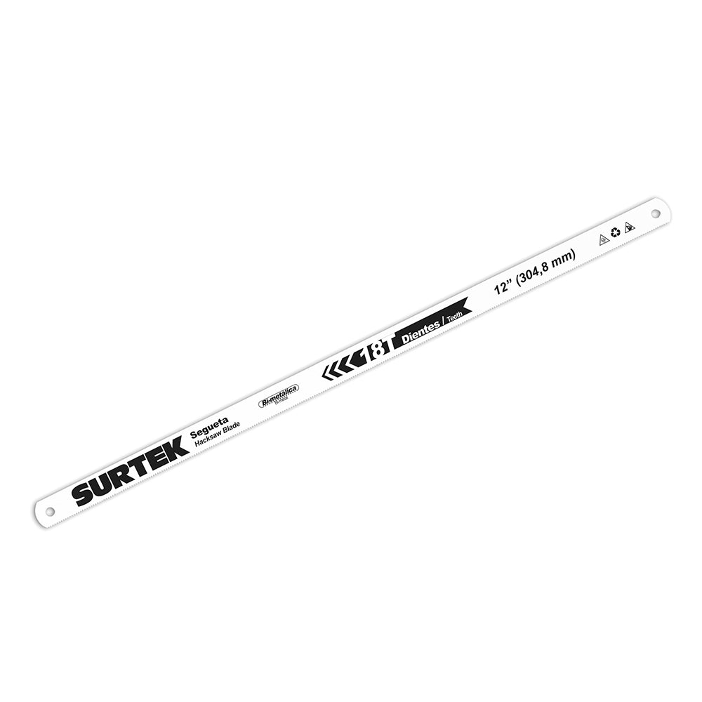 SEGUETA BIMETÁLICA EN BLÍSTER 12", 18 DPP, 2 PIEZAS SURTEK
