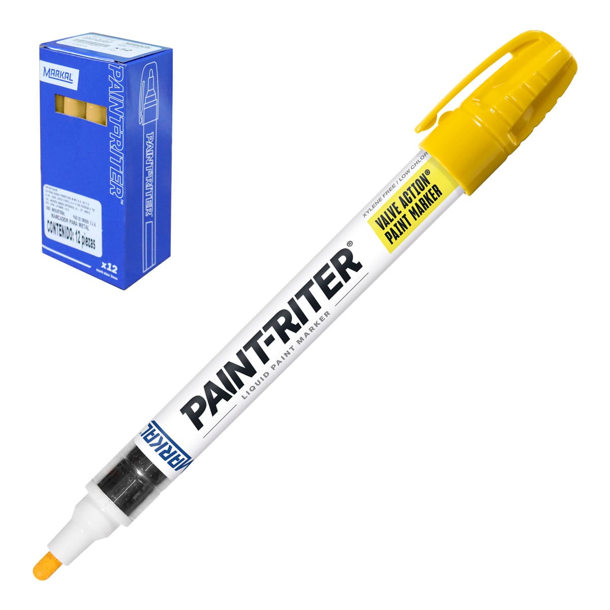 Marcador de Pintura Líquida Paint-Riter Valve Action Punta Bala 3 mm — Markal