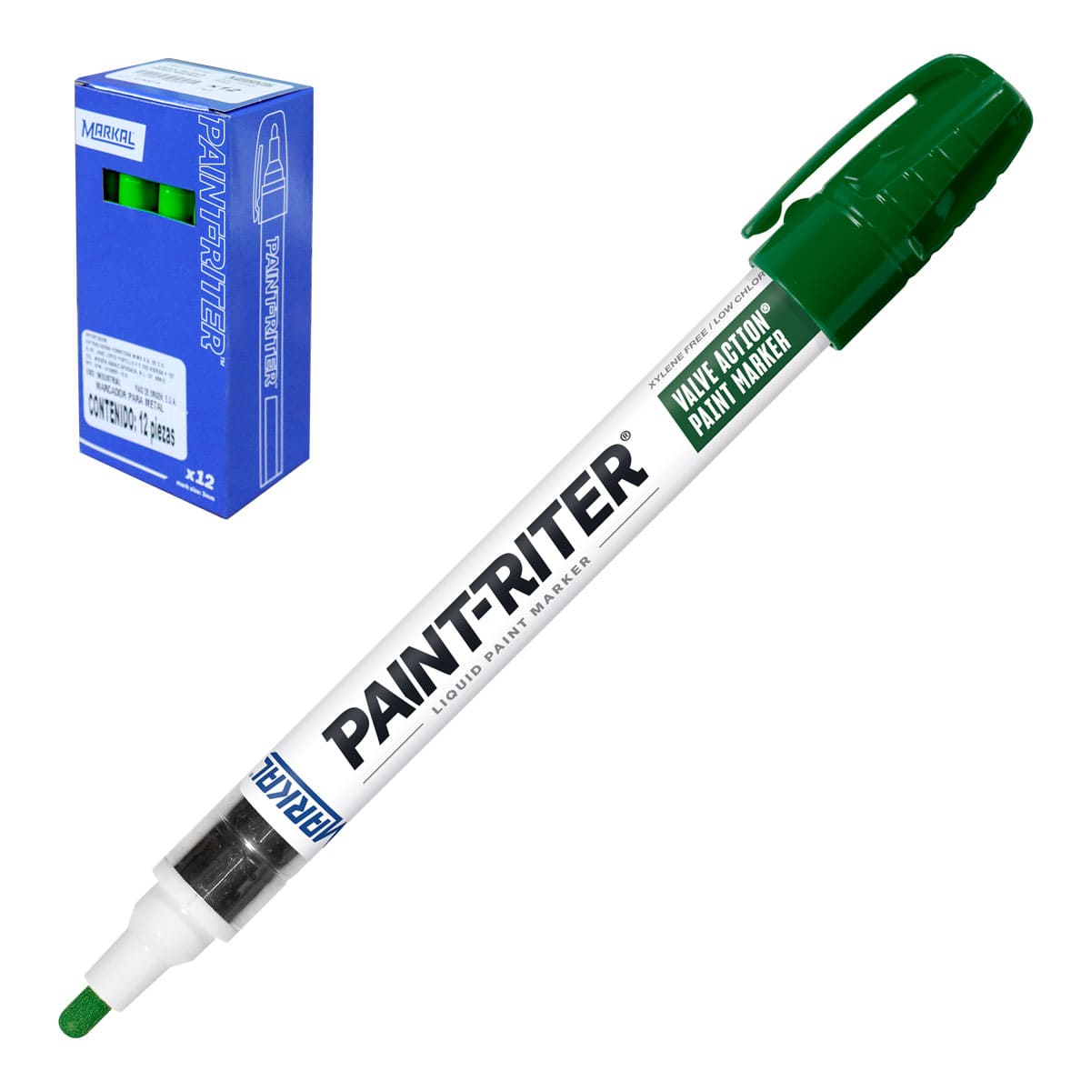 Marcador de Pintura Líquida Paint-Riter Valve Action Punta Bala 3 mm — Markal