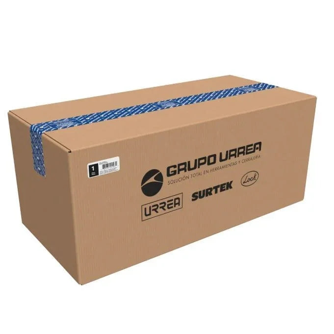 Caja Portaherramientas Metálica 17"x7"x7" con Porta Candado - URREA D4