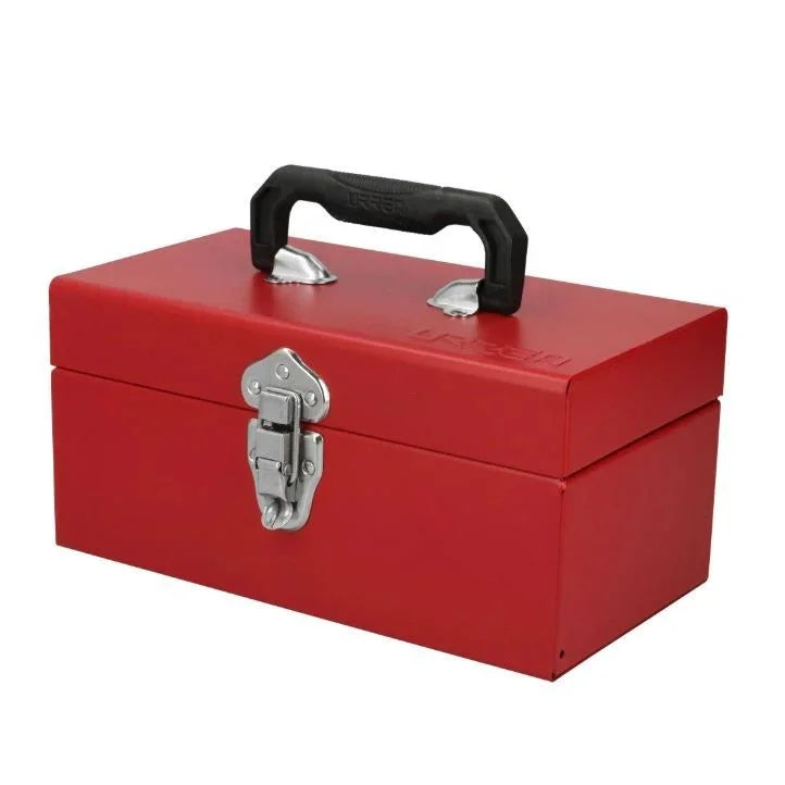 Caja Portaherramientas Metálica 11"x6"x5"  con porta candado - URREA D1