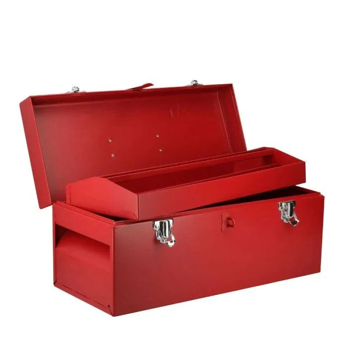 Caja Portaherramientas Metálica 17"x7"x7" con Porta Candado - URREA D4
